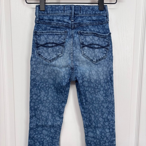 Blue Floral Skinny Jeans | Abercrombie Kids Size 10 - Picture 8 of 10
